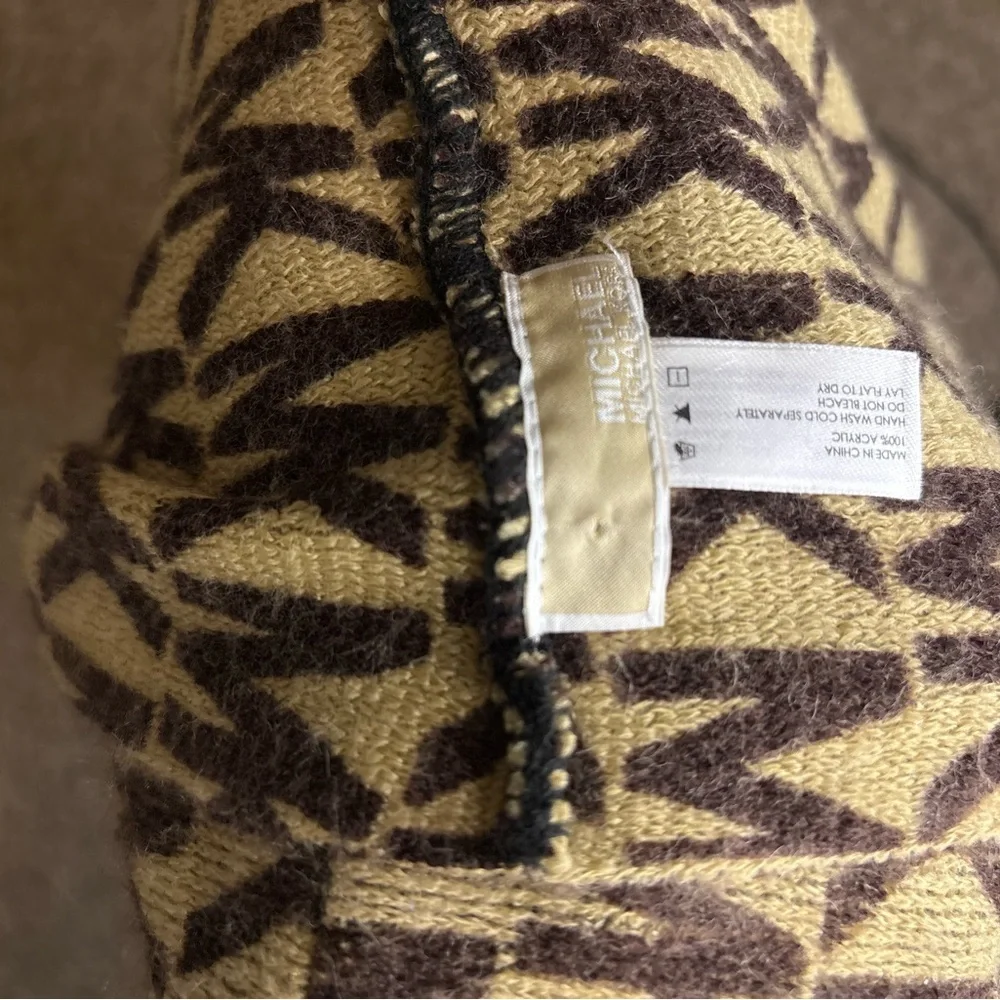 Michael Kors Brown and Tan‎ Logo Scarf